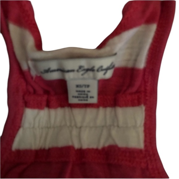 American Eagle Outfitters size XS pink & white striped racerback tank - Picture 4 of 4